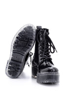 Women's Transparent Sole Patent Leather Boots | Derimod Women's Transparent Sole Patent Leather Boots | Derimod