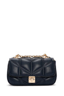 Women's Navy Blue Long Strap Crossbody Bag | Derimod Women's Navy Blue Long Strap Crossbody Bag | Derimod