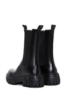 Women's Black Leather Chelsea Boots | Derimod Women's Black Leather Chelsea Boots | Derimod