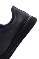 Erkek Lacivert Bağcıklı Deri Sneaker | Derimod Erkek Lacivert Bağcıklı Deri Sneaker | Derimod
