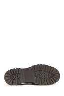Kadın Gri Deri Süet Maskülen Loafer | Derimod Kadın Gri Deri Süet Maskülen Loafer | Derimod