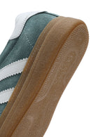 Women's Green Lace-Up Chunky Sole Suede Leather Sneakers | Derimod Women's Green Lace-Up Chunky Sole Suede Leather Sneakers | Derimod
