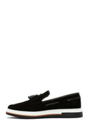 Erkek Siyah Süet Deri Casual Loafer | Derimod Erkek Siyah Süet Deri Casual Loafer | Derimod
