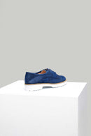 Navy Blue Nubuck Women's Shoes | Derimod Navy Blue Nubuck Women's Shoes | Derimod
