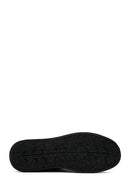 Erkek Siyah Bağcıklı Deri Sneaker | Derimod Erkek Siyah Bağcıklı Deri Sneaker | Derimod