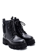 Women's Thick Soled Zippered Boots | Derimod Women's Thick Soled Zippered Boots | Derimod