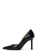 Women's Black Leather Stiletto | Derimod Women's Black Leather Stiletto | Derimod