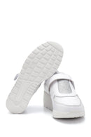 Women's White Leather Wedge Heel Sneaker | Derimod Women's White Leather Wedge Heel Sneaker | Derimod