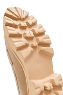 Women's Beige Thick Soled Leather Masculine Loafer | Derimod Women's Beige Thick Soled Leather Masculine Loafer | Derimod