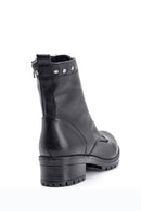 Women's Studded Detailed Leather Boots | Derimod Women's Studded Detailed Leather Boots | Derimod