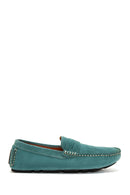 Men's Blue Suede Leather Casual Loafer | Derimod Men's Blue Suede Leather Casual Loafer | Derimod