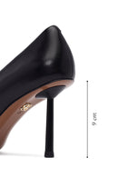 Kadın Siyah İnce Topuklu Deri Stiletto | Derimod Kadın Siyah İnce Topuklu Deri Stiletto | Derimod