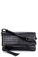 Women's Crocodile Patterned Crossbody Bag | Derimod Women's Crocodile Patterned Crossbody Bag | Derimod