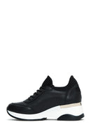 Kadın Siyah Dolgu Topuklu Sneaker | Derimod Kadın Siyah Dolgu Topuklu Sneaker | Derimod