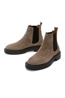 Men's Mink Suede Leather Chelsea Boots | Derimod Men's Mink Suede Leather Chelsea Boots | Derimod