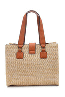 Women's Straw Shoulder Bag | Derimod Women's Straw Shoulder Bag | Derimod