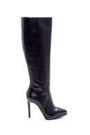 Women's Leather Thin Heeled Boots | Derimod Women's Leather Thin Heeled Boots | Derimod