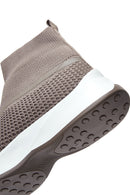 Women's Mink High Top Sneaker | Derimod Women's Mink High Top Sneaker | Derimod