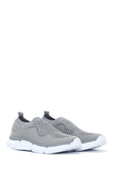 Women's Gray Stone Fabric Sneaker | Derimod Women's Gray Stone Fabric Sneaker | Derimod