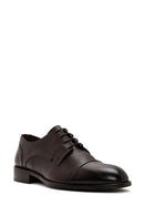 Men's Brown Laced Leather Classic Shoes | Derimod Men's Brown Laced Leather Classic Shoes | Derimod