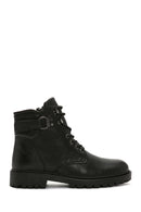Men's Black Leather Zippered Casual Boots | Derimod Men's Black Leather Zippered Casual Boots | Derimod