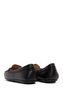 Kadın Siyah Toka Detaylı Deri Casual Loafer | Derimod Kadın Siyah Toka Detaylı Deri Casual Loafer | Derimod