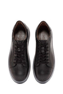 Men's Black Lace-up Leather Sneaker | Derimod Men's Black Lace-up Leather Sneaker | Derimod
