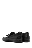 Men's Black Tasseled Leather Casual Loafer | Derimod Men's Black Tasseled Leather Casual Loafer | Derimod