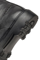Erkek Siyah Fermuarlı Deri Casual Bot | Derimod Erkek Siyah Fermuarlı Deri Casual Bot | Derimod