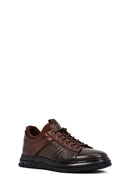 Erkek Kahverengi Bağcıklı Deri Casual Sneaker | Derimod Erkek Kahverengi Bağcıklı Deri Casual Sneaker | Derimod