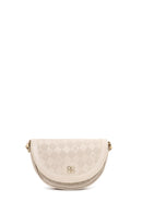 Woman Cream Long-Strap Printed Mini Crossbody Bag | Derimod Woman Cream Long-Strap Printed Mini Crossbody Bag | Derimod