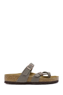 Birkenstock Women's Mink Mayari Bf Flip Flops Nubuck Slippers | Derimod Birkenstock Women's Mink Mayari Bf Flip Flops Nubuck Slippers | Derimod
