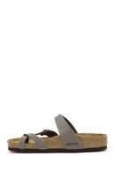 Birkenstock Women's Mink Mayari Bf Flip Flops Nubuck Slippers | Derimod Birkenstock Women's Mink Mayari Bf Flip Flops Nubuck Slippers | Derimod