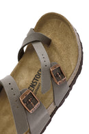 Birkenstock Women's Mink Mayari Bf Flip Flops Nubuck Slippers | Derimod Birkenstock Women's Mink Mayari Bf Flip Flops Nubuck Slippers | Derimod