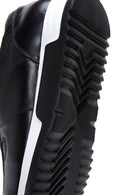 Erkek Siyah Deri Kalun Tabanlı Sneaker | Derimod Erkek Siyah Deri Kalun Tabanlı Sneaker | Derimod