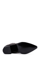 Women's Anthracite Chunky Heel Suede Leather Chelsea Boots | Derimod Women's Anthracite Chunky Heel Suede Leather Chelsea Boots | Derimod