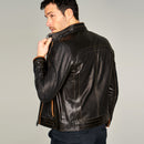 Gilbert Men's Leather Jacket | Derimod Gilbert Men's Leather Jacket | Derimod