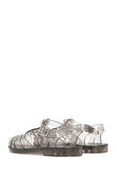 Women's Black Ankle Strap Jelly Sandals | Derimod Women's Black Ankle Strap Jelly Sandals | Derimod