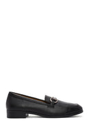 Women's Black Buckle Detailed Leather Masculine Loafer | Derimod Women's Black Buckle Detailed Leather Masculine Loafer | Derimod