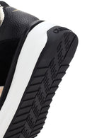 Alberto Guardiani Kadın Siyah Altın Louise Kalın Tabanlı Deri Sneaker | Derimod Alberto Guardiani Kadın Siyah Altın Louise Kalın Tabanlı Deri Sneaker | Derimod