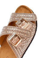 Women's Gold Stone Slippers | Derimod Women's Gold Stone Slippers | Derimod