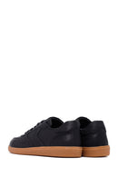 Kadın Siyah Bağcıklı Deri Sneaker | Derimod Kadın Siyah Bağcıklı Deri Sneaker | Derimod