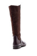 Women's Brown Zippered Casual Boots | Derimod Women's Brown Zippered Casual Boots | Derimod