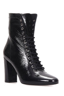 Women's Heeled Patent Leather Boots | Derimod Women's Heeled Patent Leather Boots | Derimod