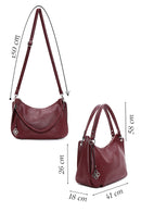 Women's Burgundy Shoulder Bag | Derimod Women's Burgundy Shoulder Bag | Derimod