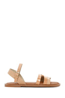 Women's Powder Ankle Strap Leather Bodrum Sandals | Derimod Women's Powder Ankle Strap Leather Bodrum Sandals | Derimod