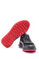 Erkek Süet Detaylı Deri Sneaker | Derimod Erkek Süet Detaylı Deri Sneaker | Derimod