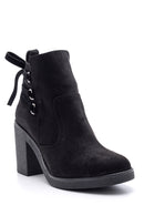 Women's Suede Heeled Boots | Derimod Women's Suede Heeled Boots | Derimod