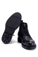 Men's Leather Buckle Detailed Boots | Derimod Men's Leather Buckle Detailed Boots | Derimod