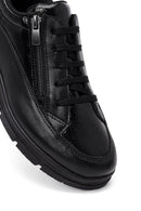 Kadın Siyah Bağcıklı Sneaker | Derimod Kadın Siyah Bağcıklı Sneaker | Derimod